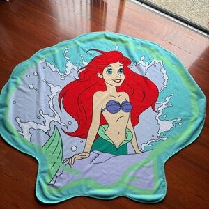Disney Princess Little Mermaid Ariel Pink Label Plush Towel
